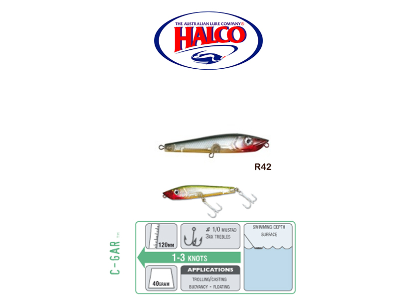 Halco C-GAR (Size: 120mm, Weight: 40g, Color: R42)